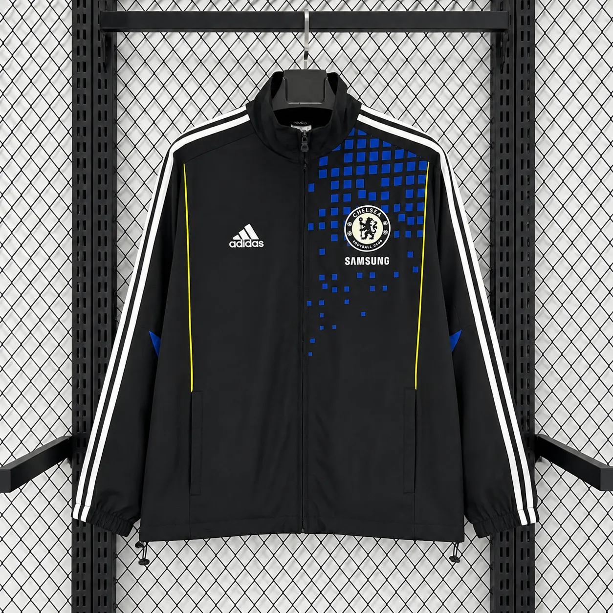 2026-27 Chelsea Black Waterproof Training Windbreaker