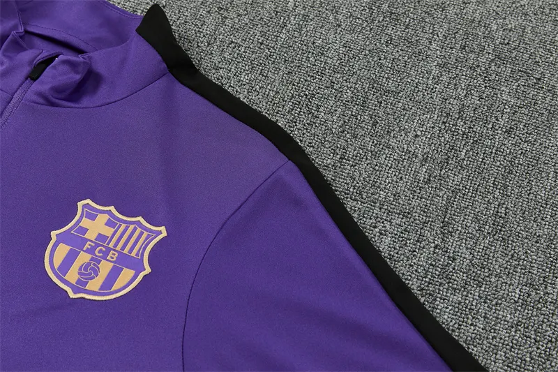 2026-27 Barcelona Red-Purple Half-Zip Training Jersey