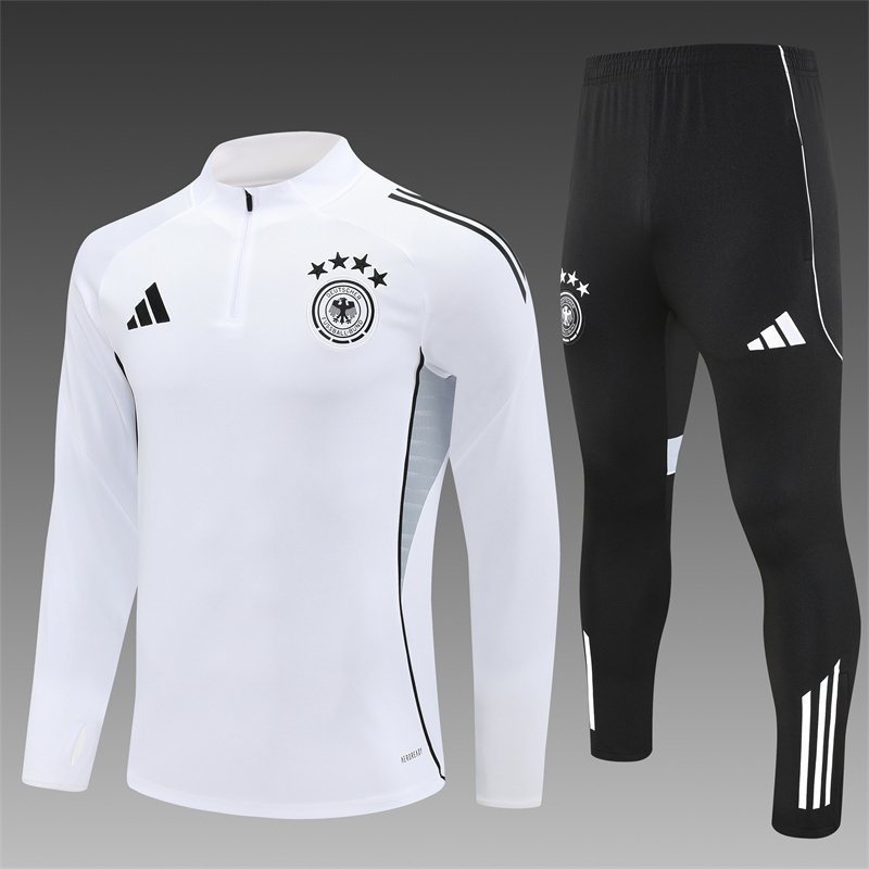 2025-26 Germany White Half-Zip Training Jersey