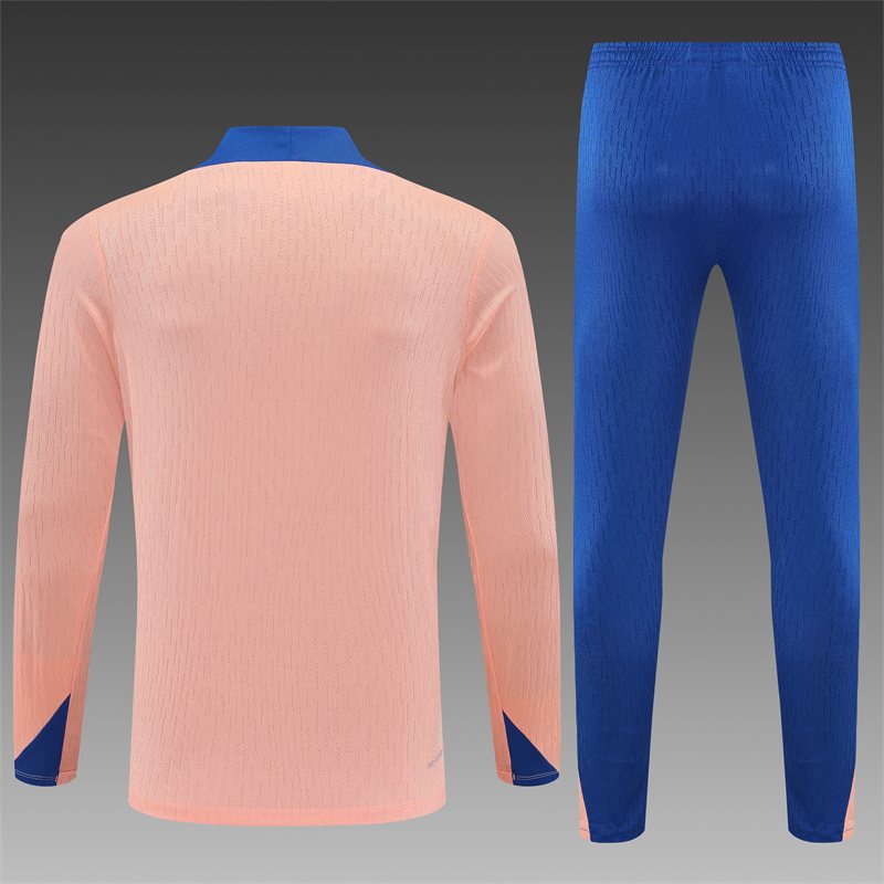 2025-26 France Light Pink Half-Zip Training Jersey