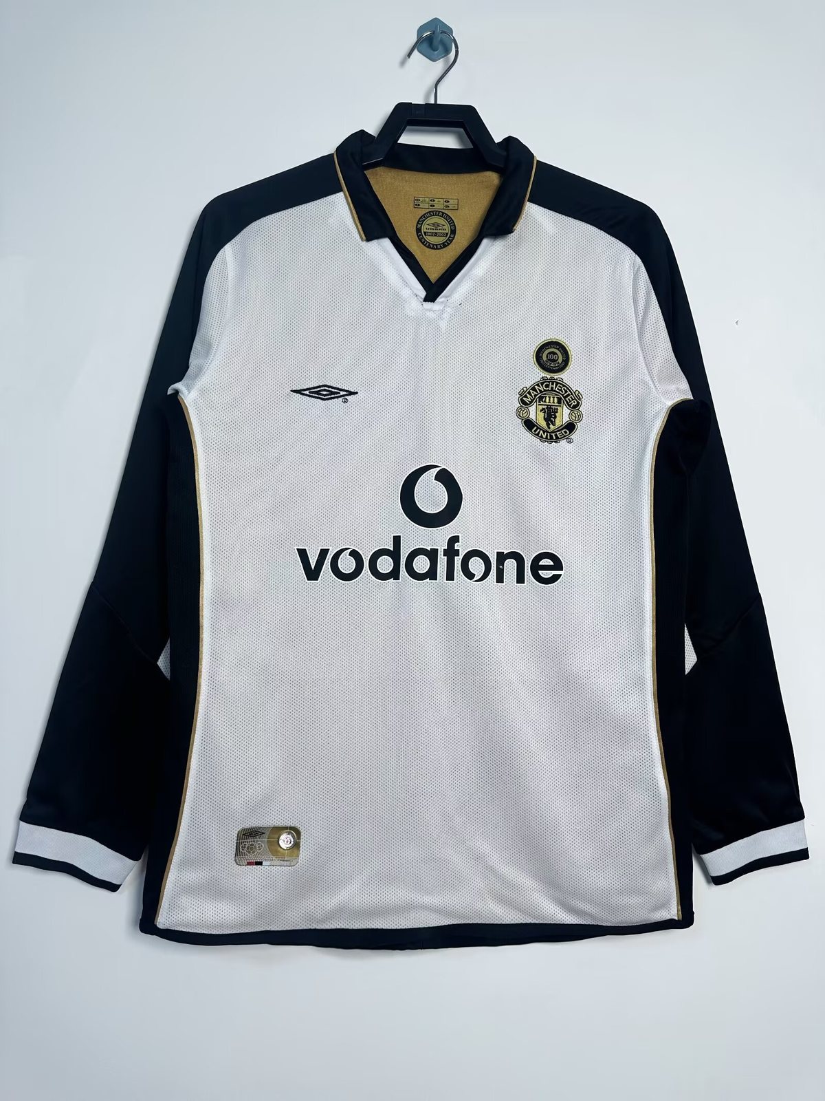 2007-08 Manchester United Reversible Centenary Retro Long-Sleeve Jersey
