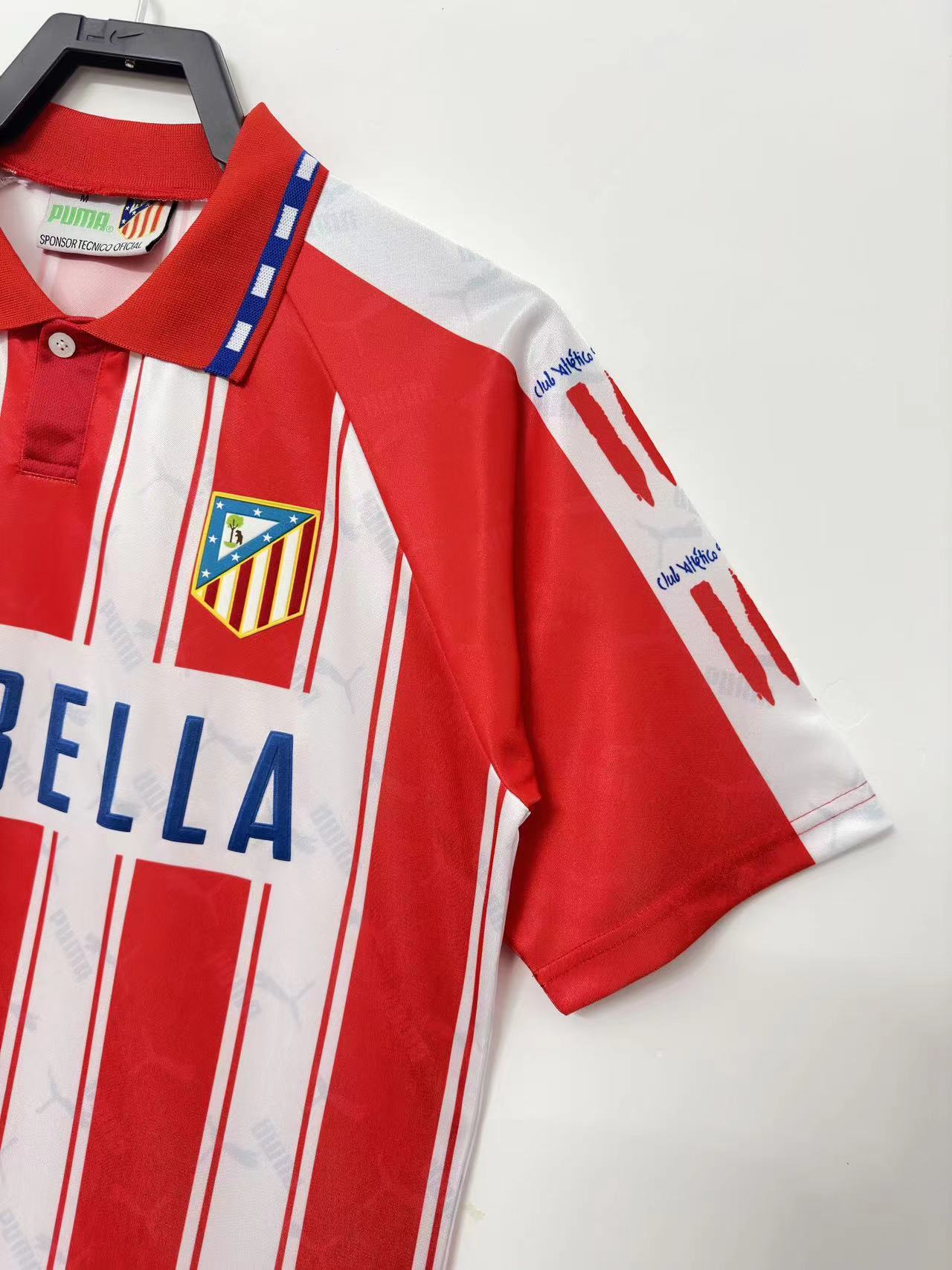 1994-95 Atletico Madrid Home Retro Jersey