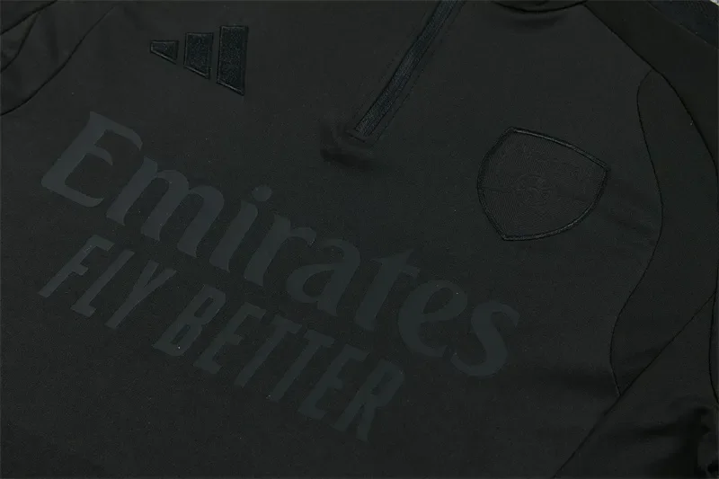 2026-27 Arsenal Black Half-Zip Training Jersey