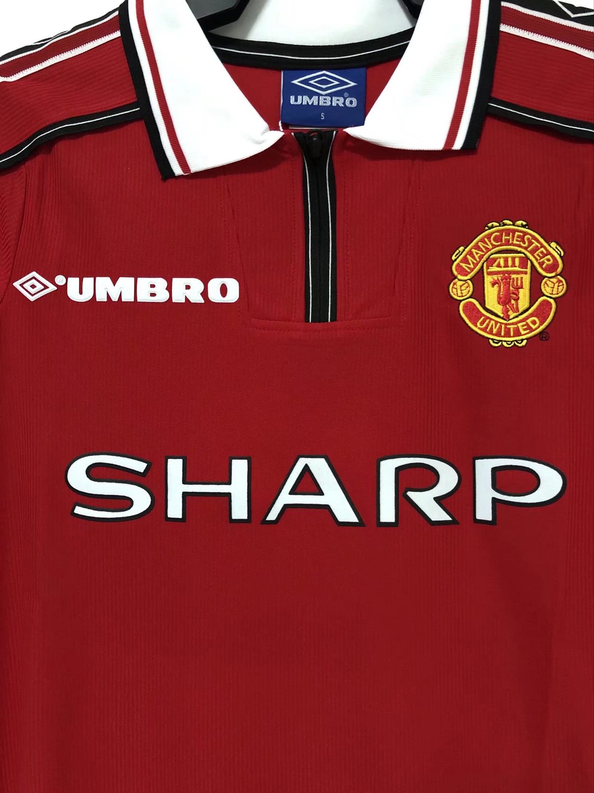 1998 Manchester United Home Long Sleeve Retro Jersey