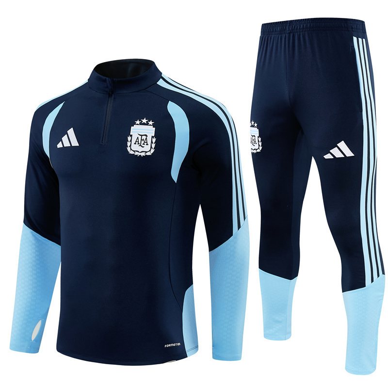 2026-27 Argentina Royal Blue Half-Zip Training Jersey