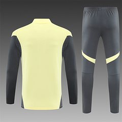 2025-26 Real Madrid Yellow Half-Pull Training Jersey