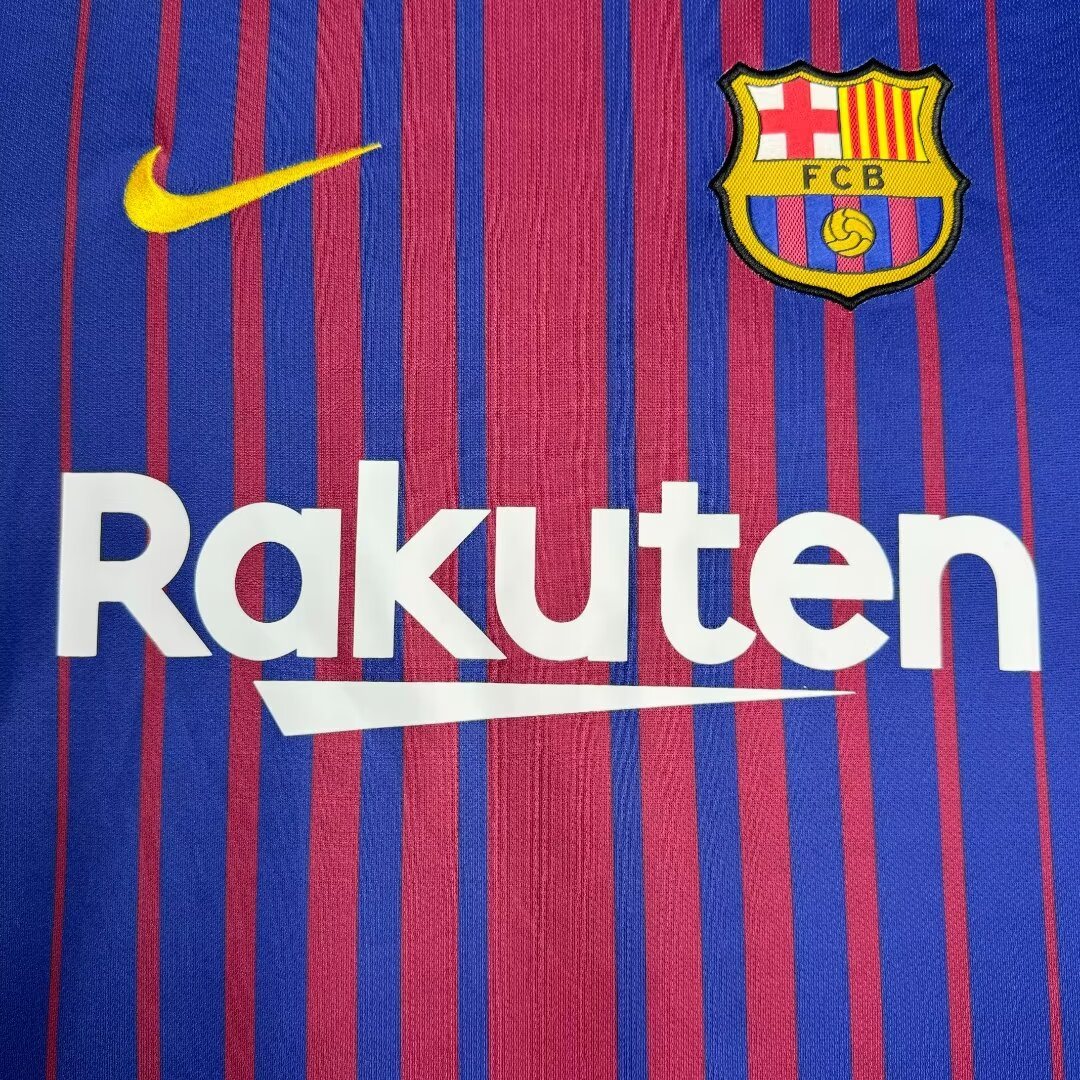 2017-18 Barcelona Home Retro Jersey