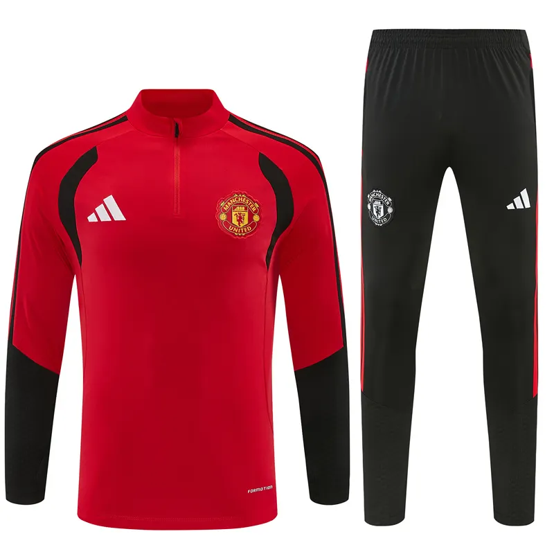 2026-27 Manchester United Red Half-Zip Training Jersey
