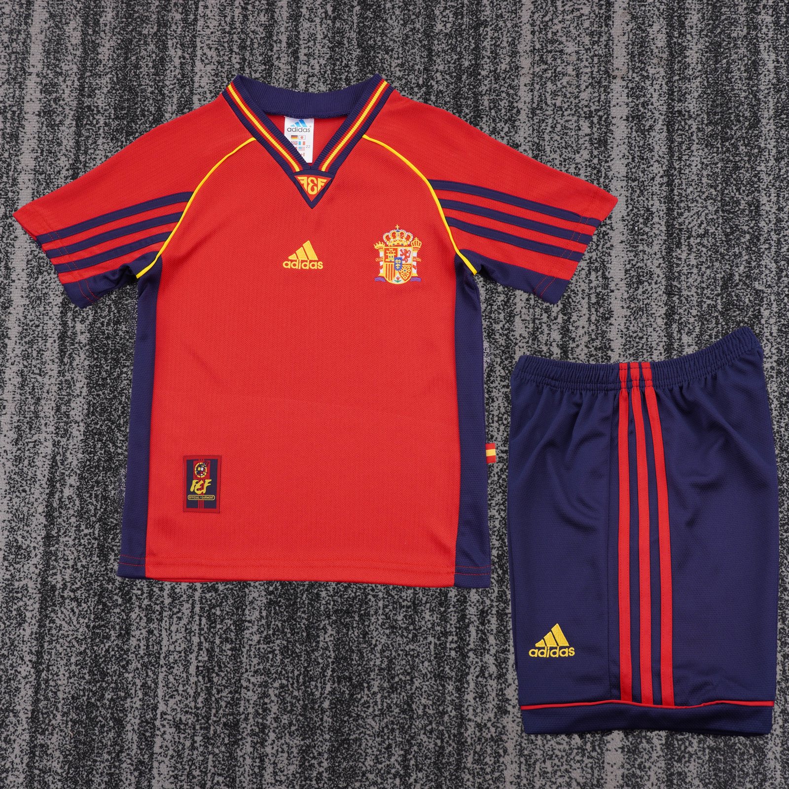1998 Spain Home Retro Jersey – Kids