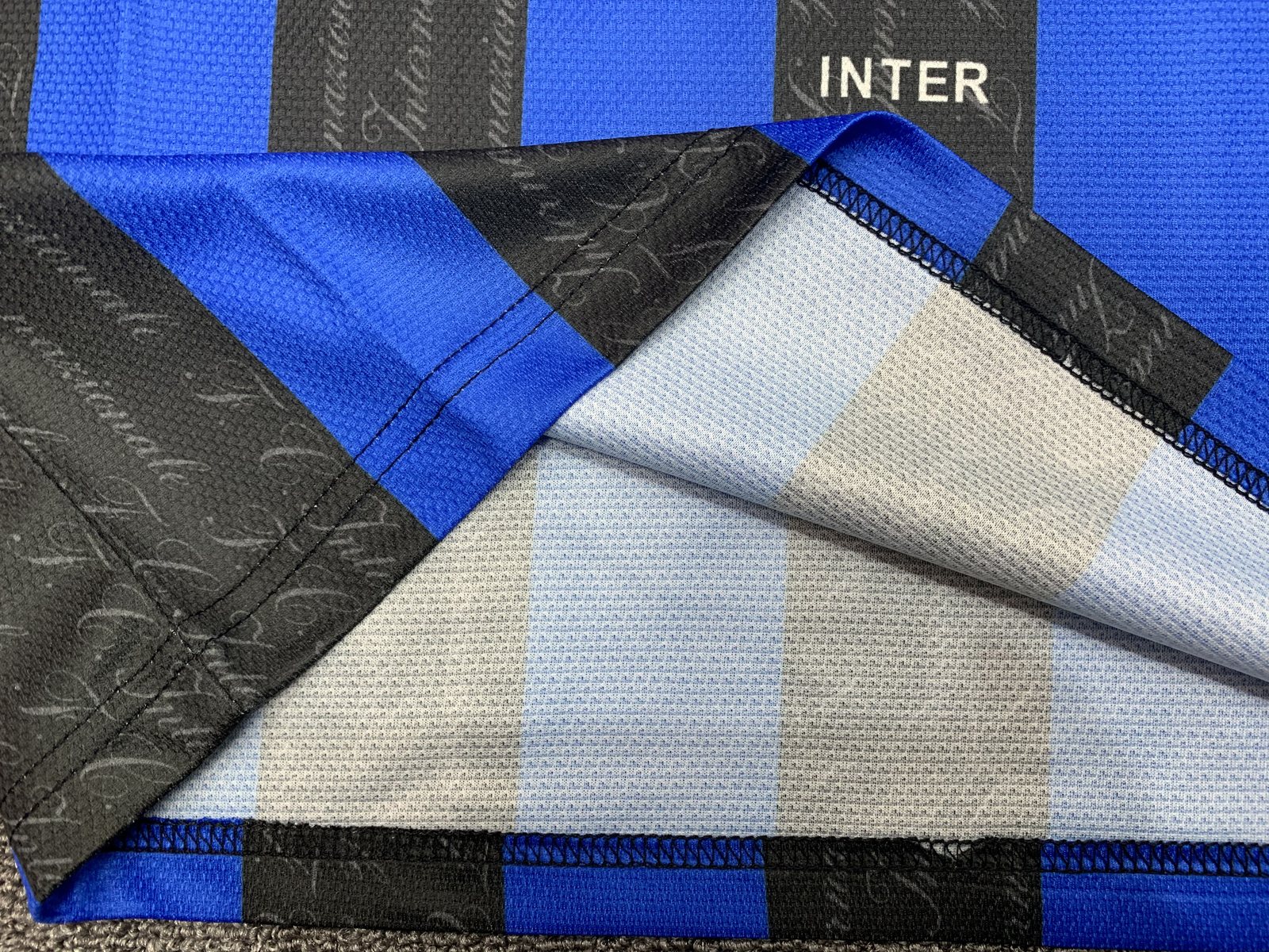 1997-98 Inter Milan home blue and black retro jersey