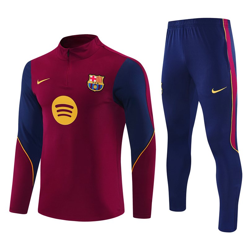 2026-27 Barcelona Red Half-Zip Training Jersey