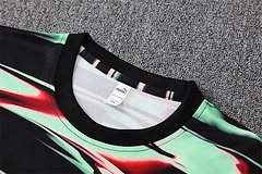 2025-26 Portugal Green and Black [Camouflage] Short Sleeve Training Jersey