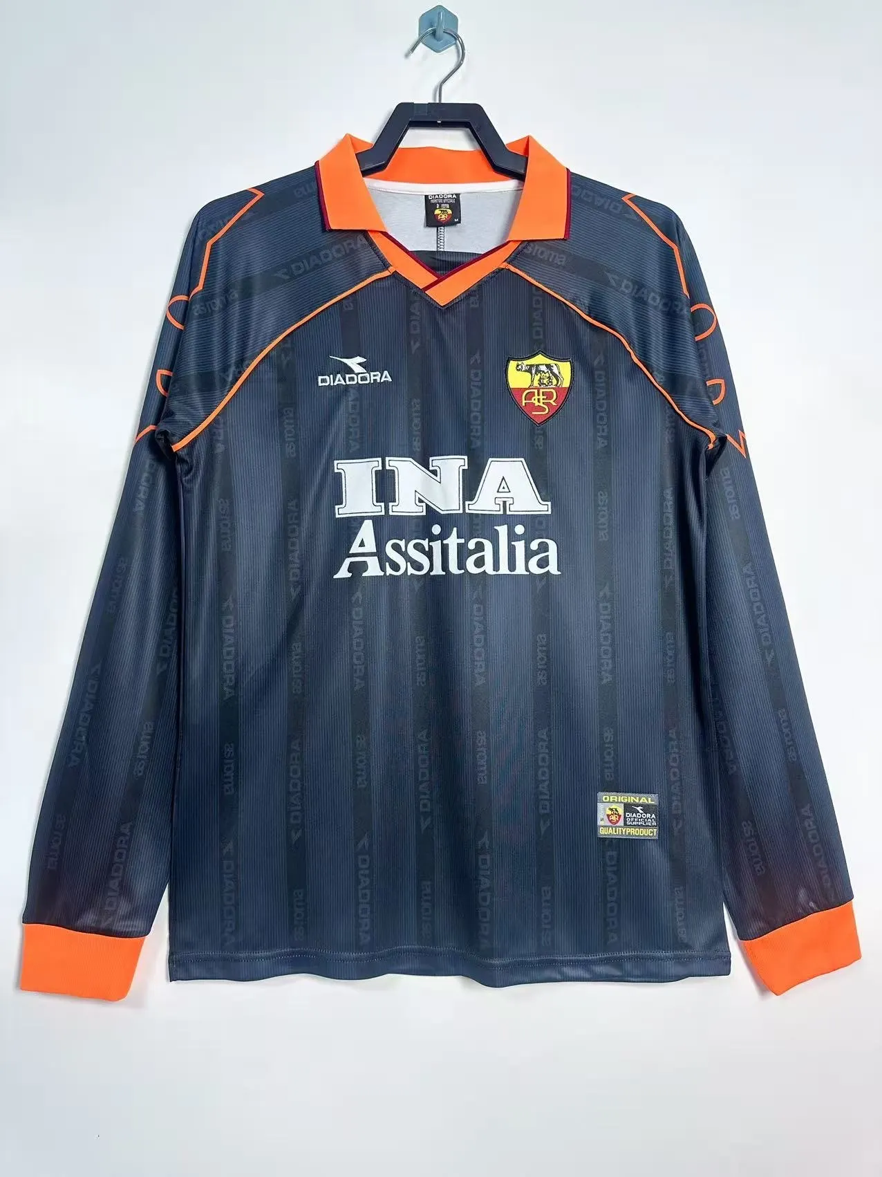 1999-00 Roma Away II Retro Long-Sleeve Jersey