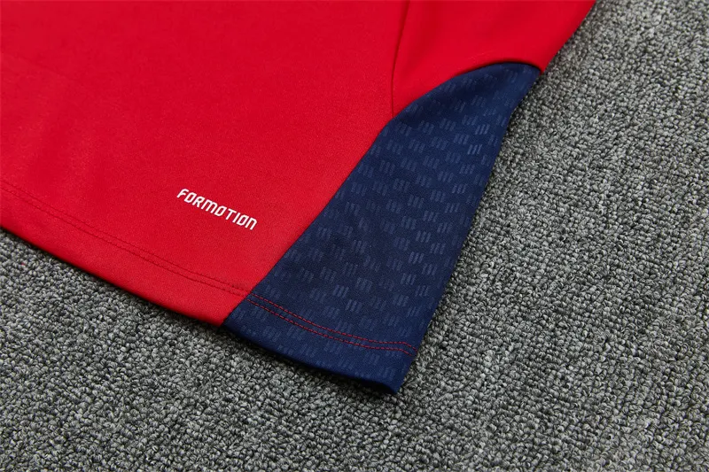 2026-27 Spain Red Half-Zip Training Jersey (Two Stars)