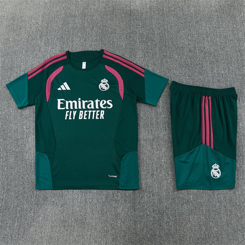 2026-27 Real Madrid Dark Green Short-Sleeve Training Jersey