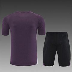 2025-26 Manchester United purple short-sleeved training shirt
