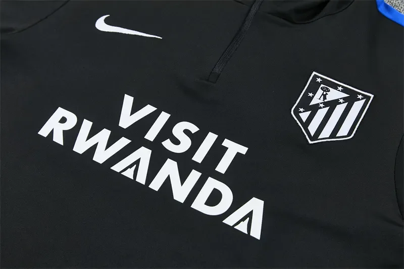 2026-27 Atlético Madrid Black Half-Zip Training Jersey