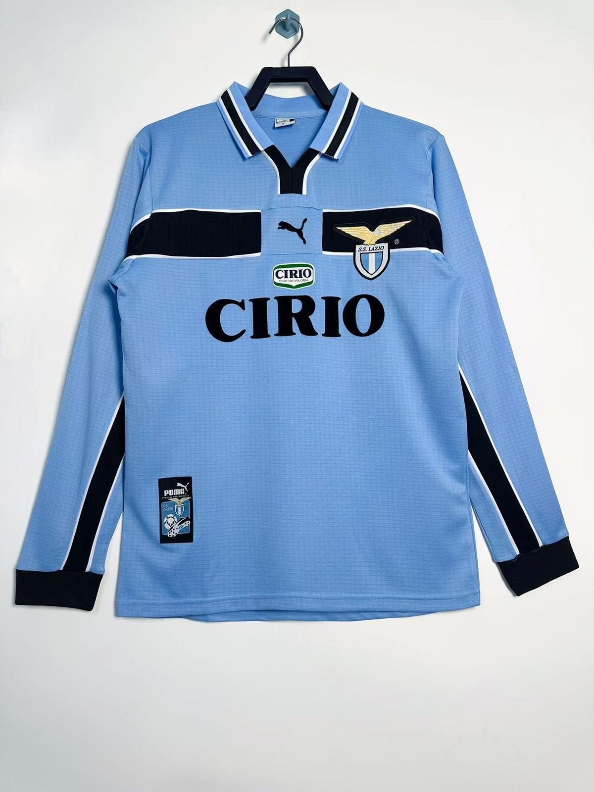 1998-99 Lazio Home Retro Long-Sleeve Jersey