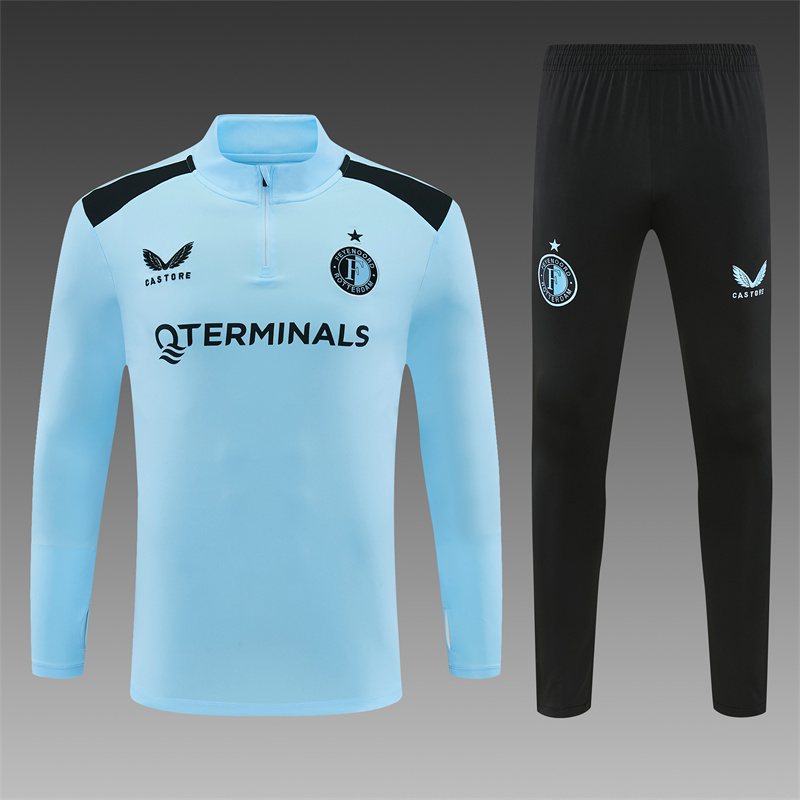 2026-27 Feyenoord Light Blue Half-Zip Training Jersey