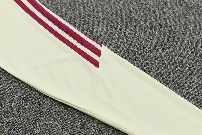 2026-27 Real Madrid Beige Half-Zip Training Jersey