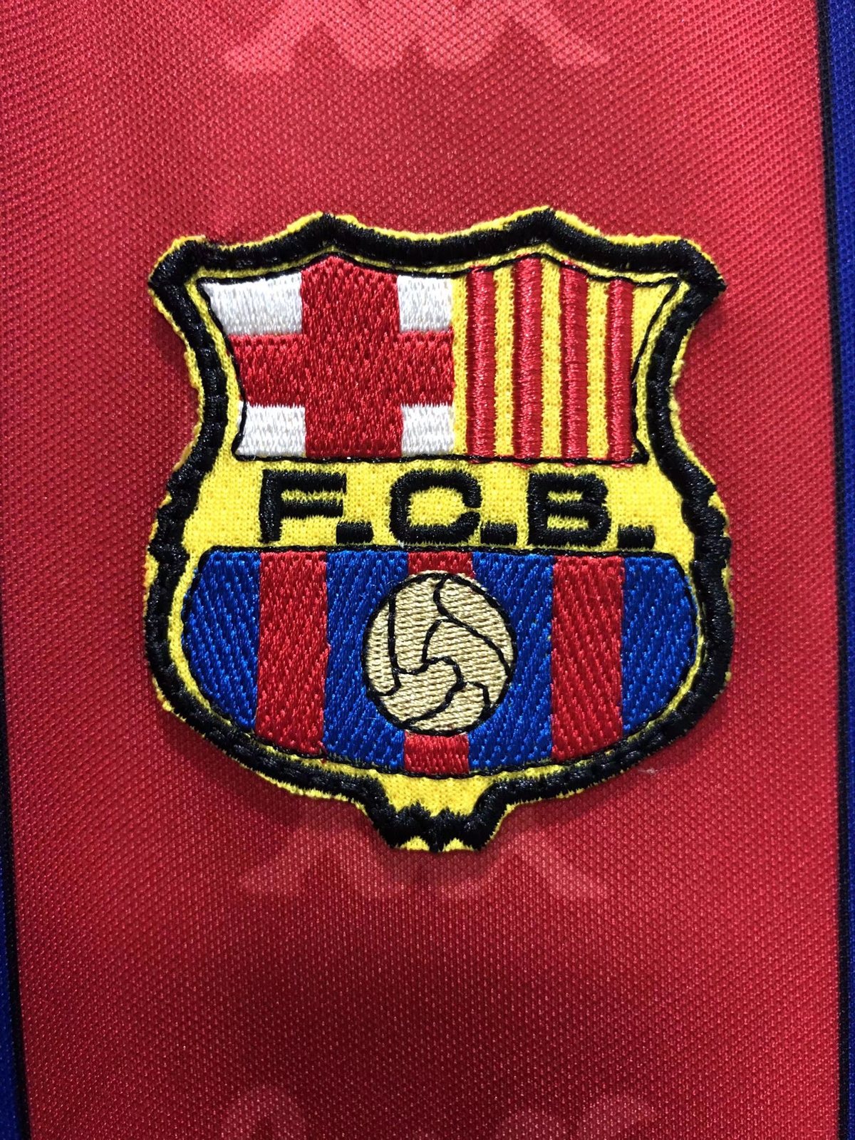 1996-97 Barcelona Home Long Sleeve Retro Jersey