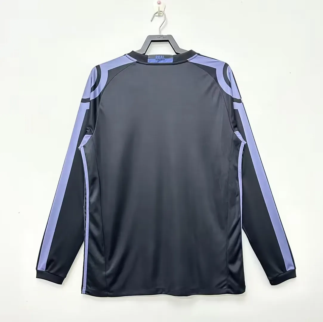2016-17 Real Madrid Second Away Long Sleeve Retro Jersey
