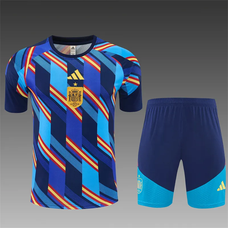 2026-27 Spain Royal Blue Short-Sleeve Training Jersey