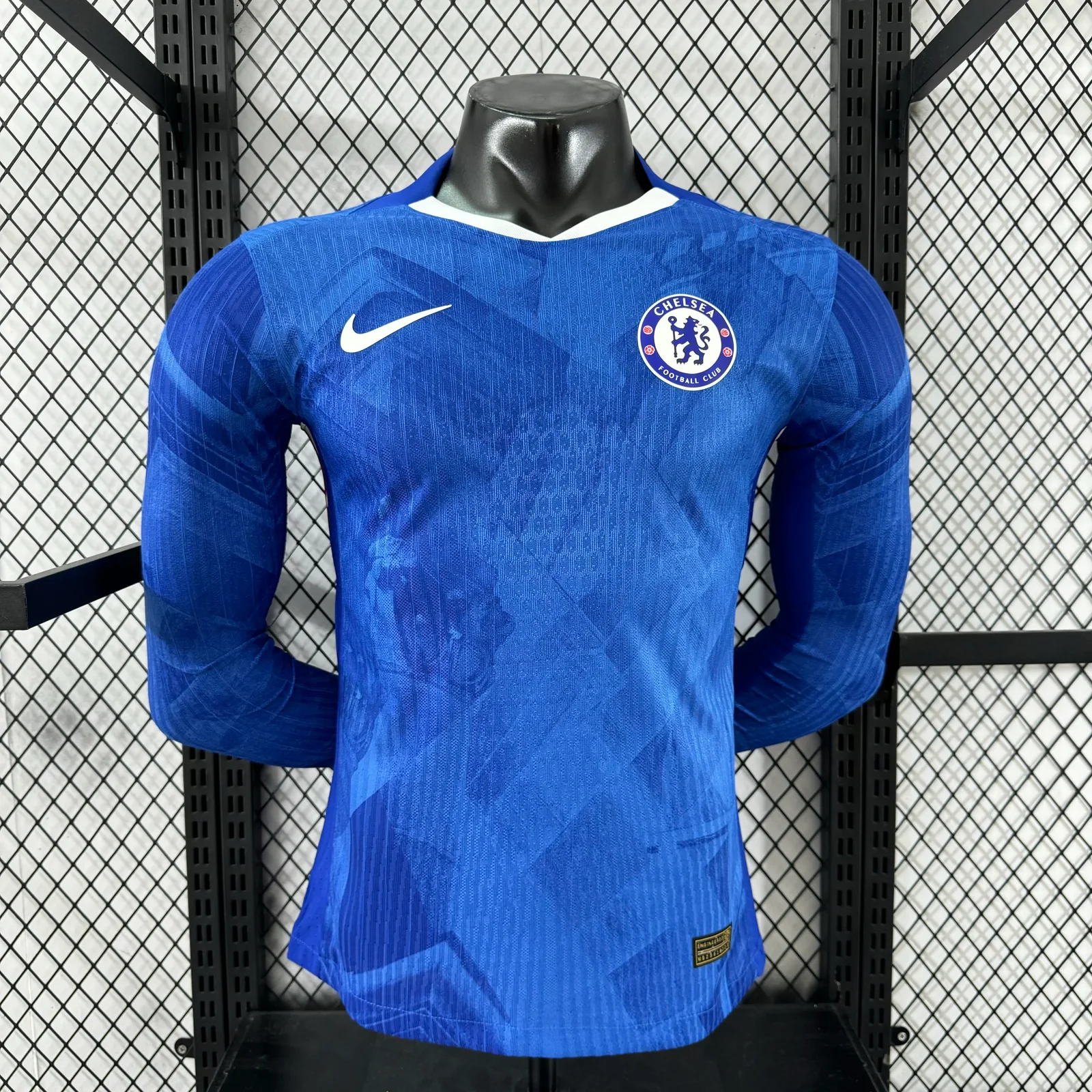 2025-26 Chelsea Home Long-Sleeve Jersey – Player Version