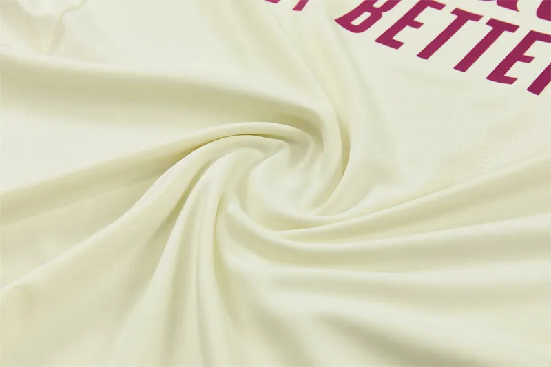 2026-27 Real Madrid Beige Half-Zip Training Jersey