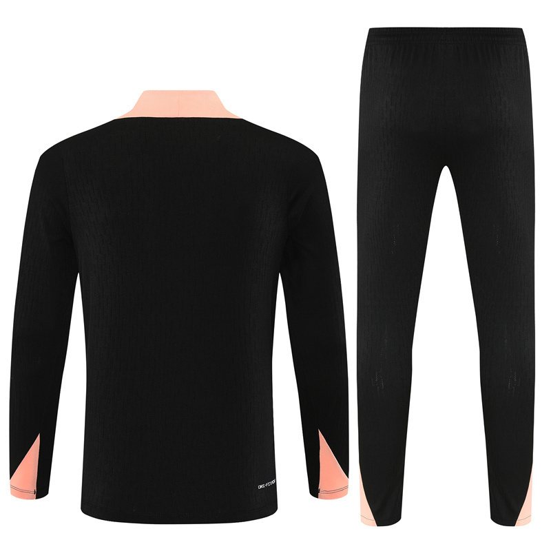 2025-26 France Black Half-Zip Training Jersey