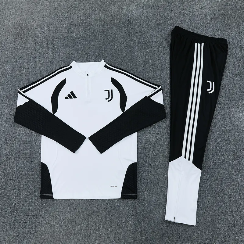 2026-27 Juventus White Half-Zip Long-Sleeve Training Kit