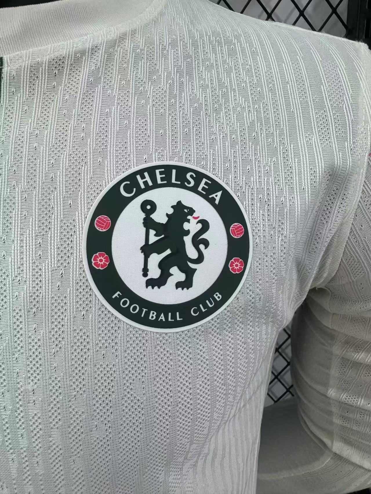 2025-26 Chelsea Away Long-Sleeve Jersey – Player Version