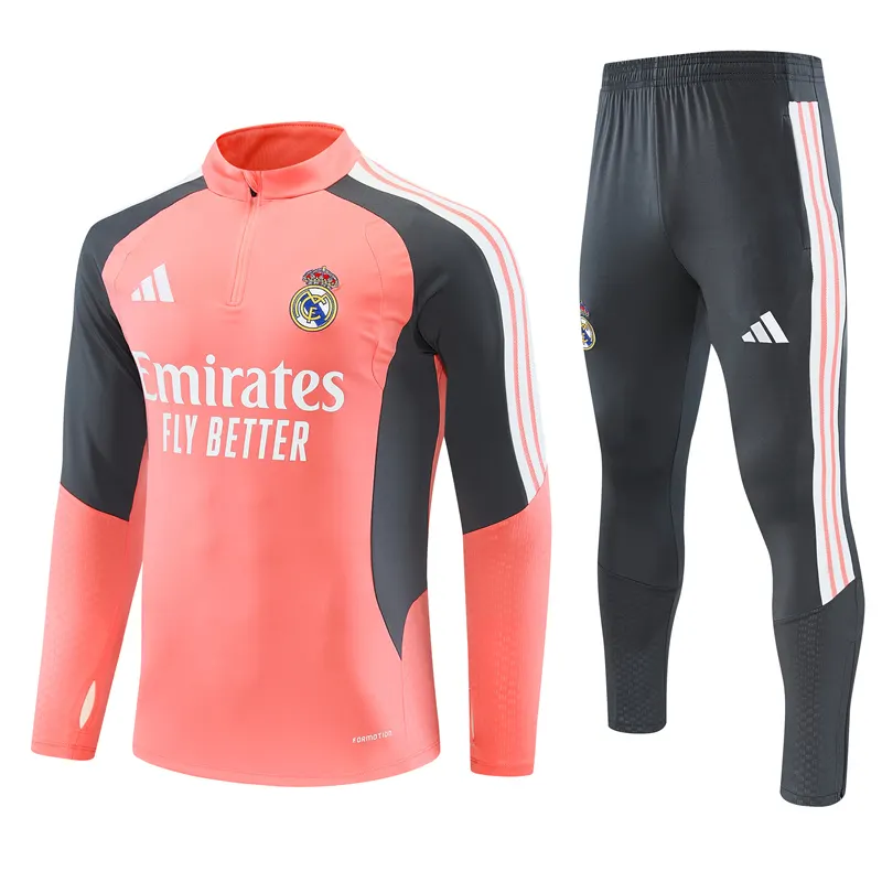 2026-27 Real Madrid Pink Half-Zip Training Jersey