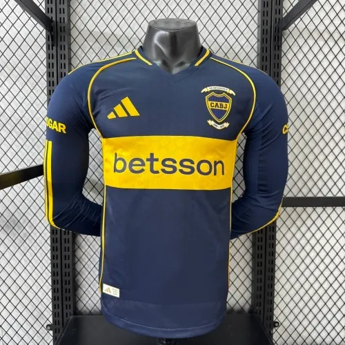 2025-26 Boca Juniors Home Long-Sleeve Jersey - Player Version