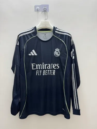 2025-26 Real Madrid away long-sleeved jersey.