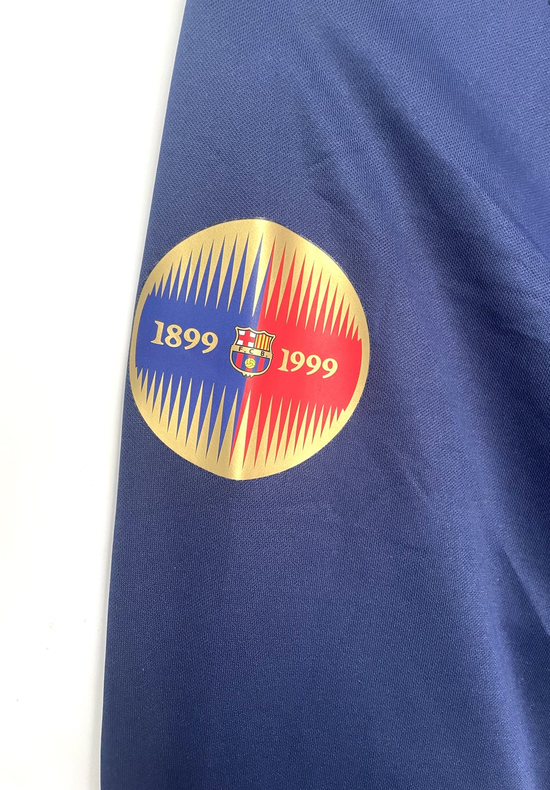 1899-99 Centennial Barcelona Home Long Sleeve Retro Jersey - Commemorative Edition