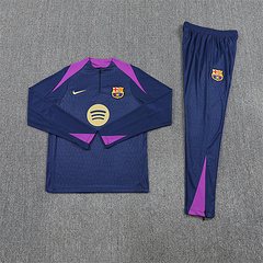 2025-26 Barcelona Royal Blue Half-Pull Training Jersey