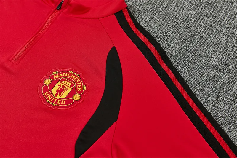 2026-27 Manchester United Red Half-Zip Training Jersey