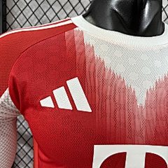 2025-26 Bayern Munich Home Long Sleeve Jersey - Player Edition