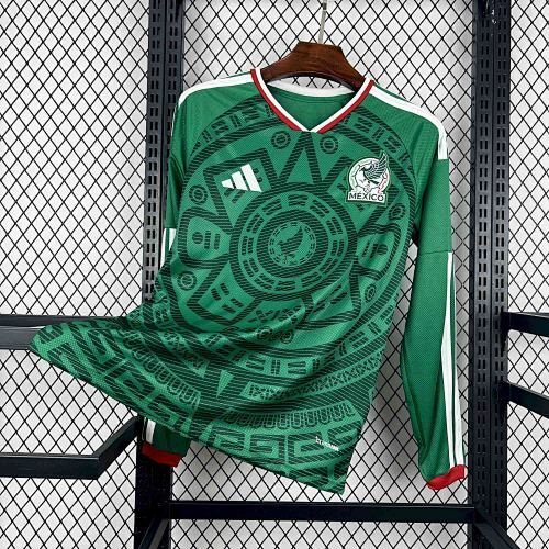 2026 Mexico Long-Sleeve Home Jersey - Fan Edition