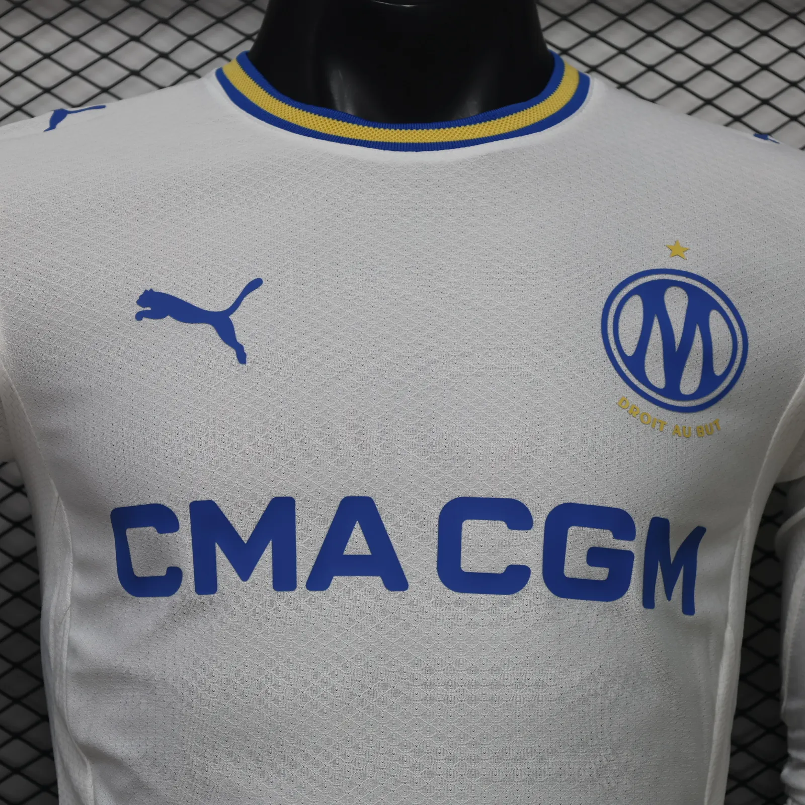2026-27 Marseille Home Long-Sleeve Jersey – Player Version