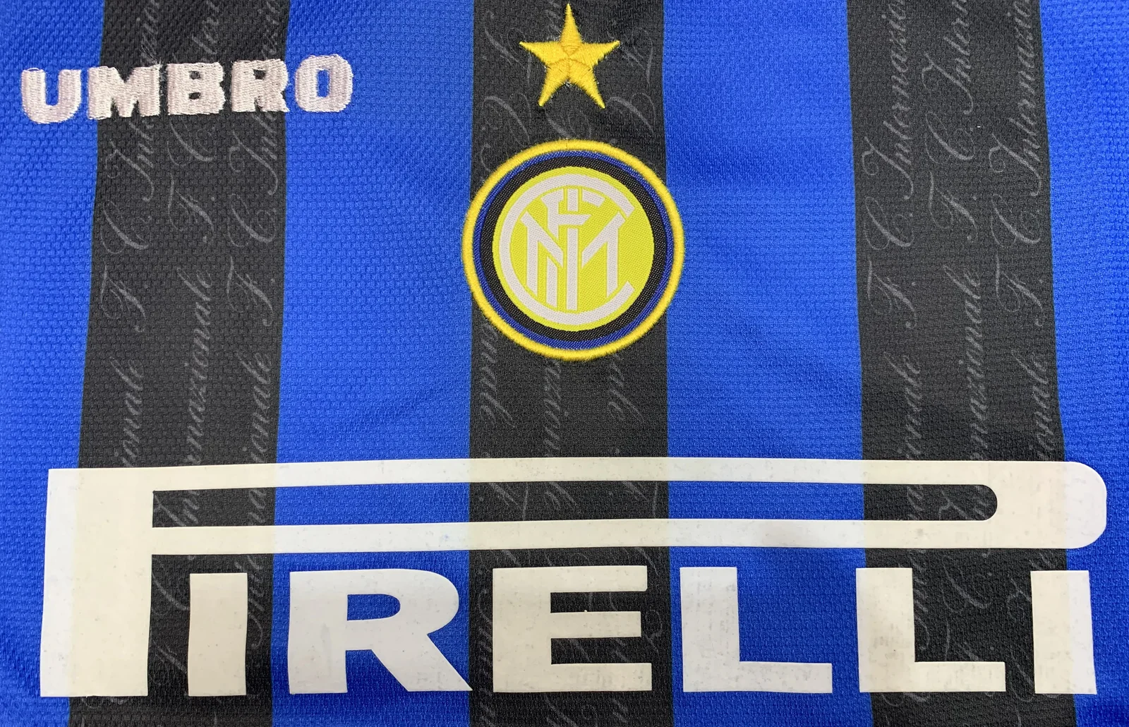 1997-98 Inter Milan home blue and black retro jersey