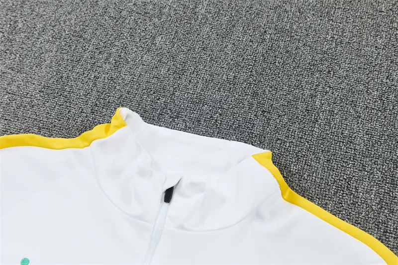 2026-27 Brazil Jordan White Half-Zip Training Jersey