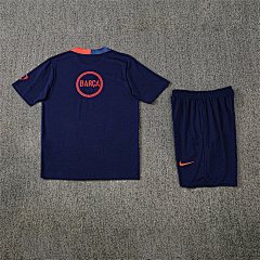 2025-26 Barcelona Royal Blue T90 Short Sleeve Training Jersey
