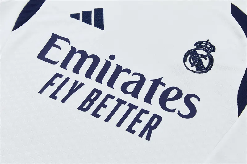 2026-27 Real Madrid White Short-Sleeve Training Jersey