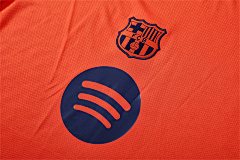 2025-26 Barcelona Orange T90 Short Sleeve Training Jersey