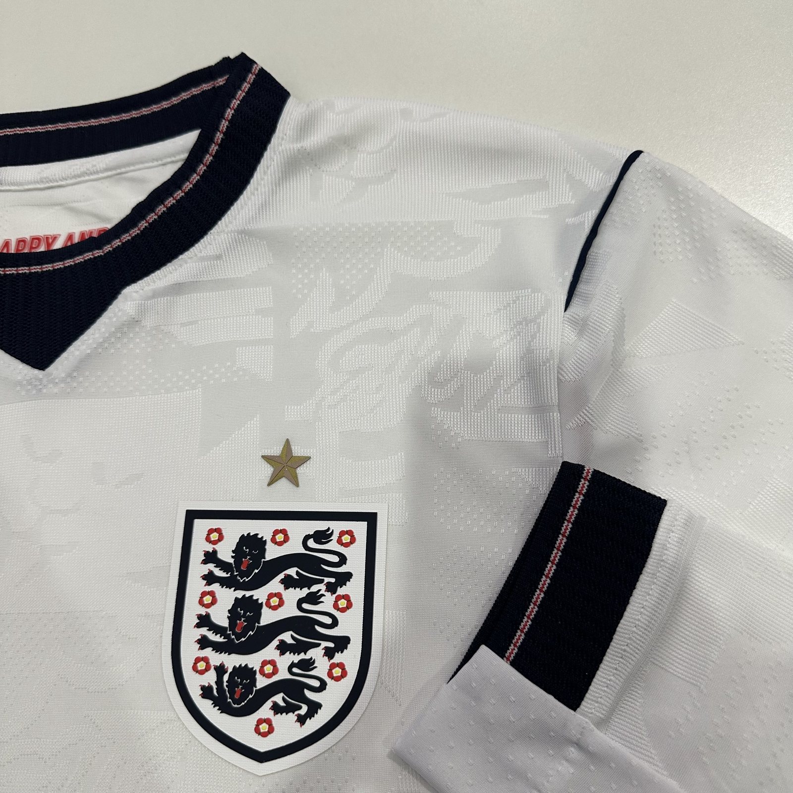 2026-27 England Home Long-Sleeve Jersey - Player Edition