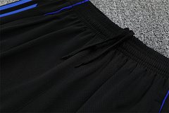 2025-26 Real Madrid Black Blue Short Sleeve Training Jersey