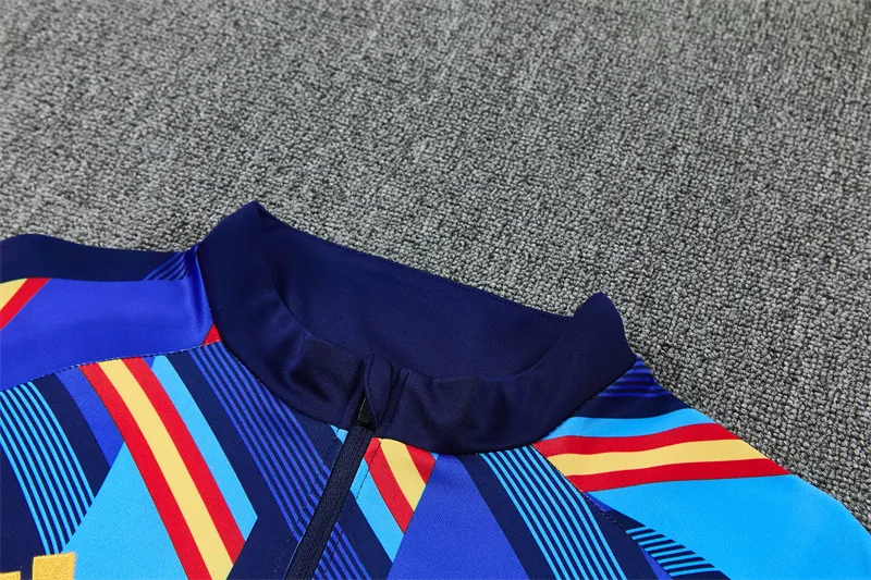 2026-27 Spain Royal Blue Half-Zip Training Jersey