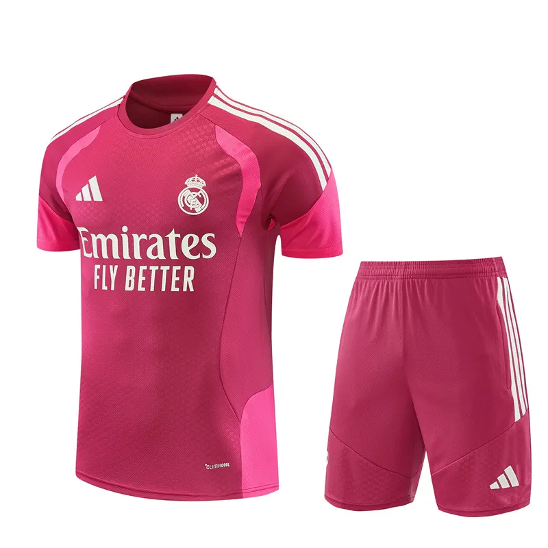 2026-27 Real Madrid Magenta Short-Sleeve Training Jersey